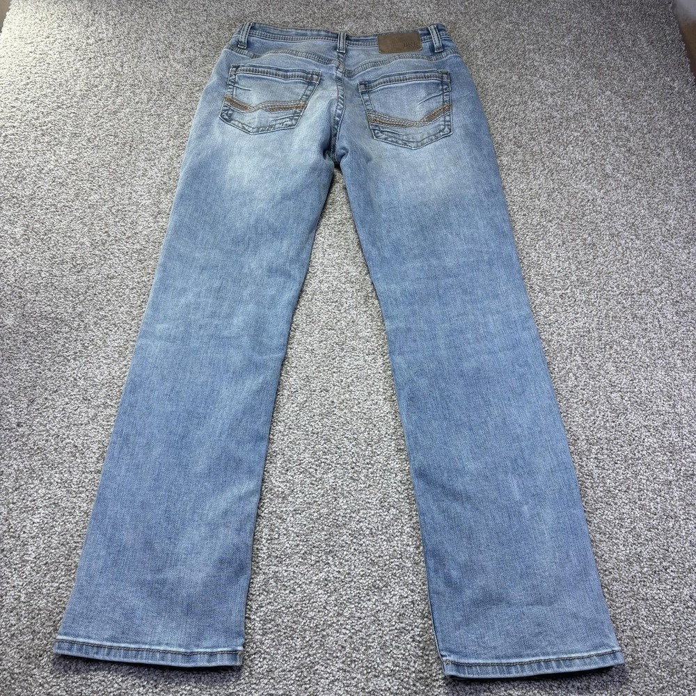 BKE Tyler Jeans Mens 29x32 Blue Light Wash Regular Straight Stretch Denim Pants